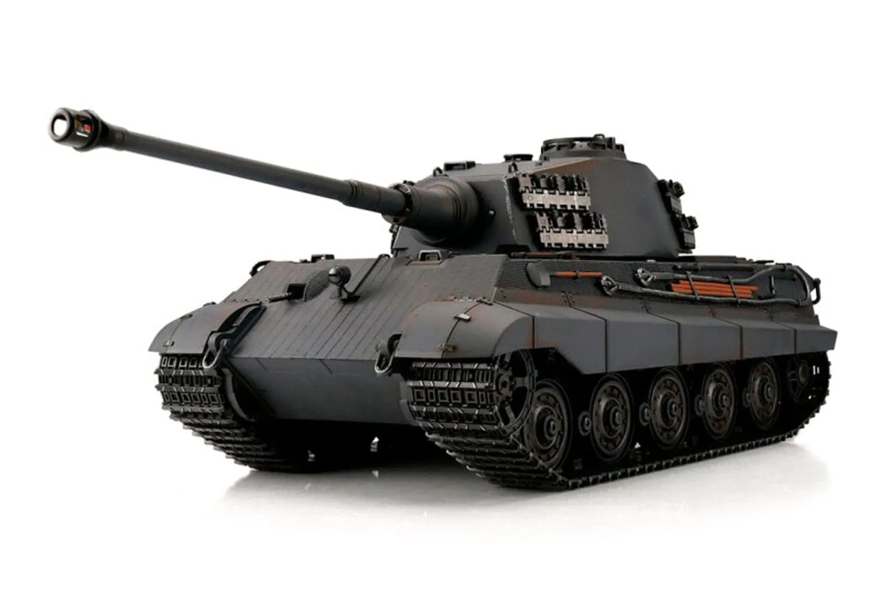Torro German King Tiger Grey 1/16 Scale Heavy Tank IR with Cannon Smoke - RTR - (OPEN BOX)